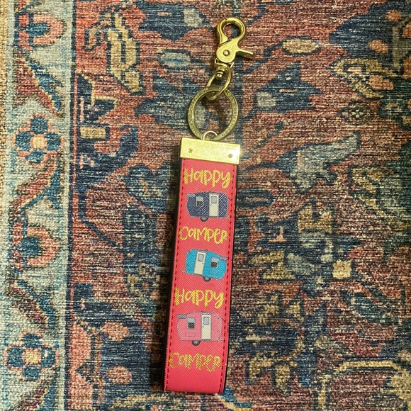 Simply Southern Happy Camper Leather Key Fob - Picture 3 of 3